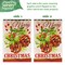 G128 Combo Pack: Garden Flag Stand Black 36 in x 16 in & Garden Flag Winter Decoration Pinecone Bouquet 12"x18" Double-Sided Blockout Fabric